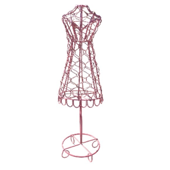 DRESS FORM Jewelry Purple Wire Jewelry Stand Organizer Home Decor 13.5 x 4.5 in - Picture 1 of 9